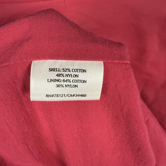 Eileen Fisher Womens Zip Up Jacket Pink Windbreaker Lightweight Classic Preppy L - Picture 6 of 8